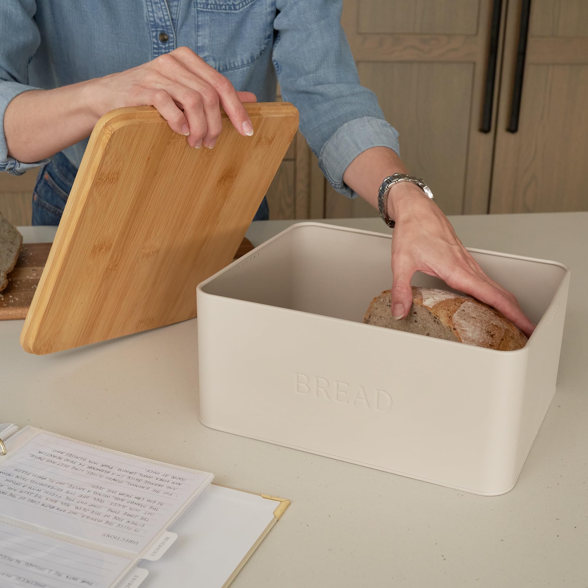 Amazon.co.jp: キッチンカウンタートップ用の木製蓋付きの美しい